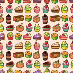 seamless cake pattern