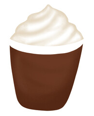 cup of coffee with chocolate