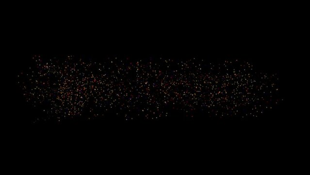 Spiral Rotation With Multi Color Dots In Black Screen 
