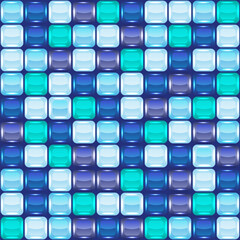 Blue mosaic seamless background, vector illustration, eps10, 4 layers!