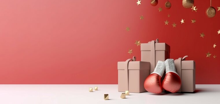 Boxing day shop banner. Generate Ai - Powered by Adobe