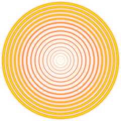 Orange Abstract Circles, Optical Illusion
