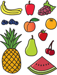 Eleven healthy fruits that are common throughout much of the world.