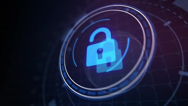 Cyber security data protection business technology privacy concept.