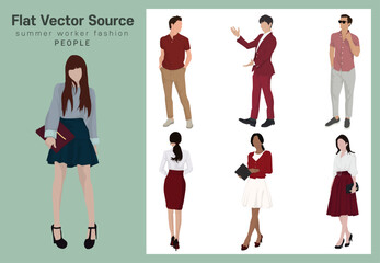 Summer Commuting Office Worker Casual Clothing Fashion Collection