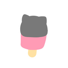 ice cream isolated on white