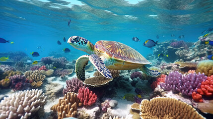 A fascinating background image that captures the beauty and diversity of the underwater world