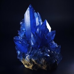 Quartz Crystal, Colourful Beryl Mineral Long Crystal 3D Render, High Detail Quartz Jewell Emerald Ruby Diamond