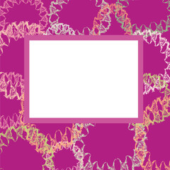 Abstract bright frame, vector, illustration