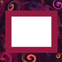 Abstract frame, vector, illustration