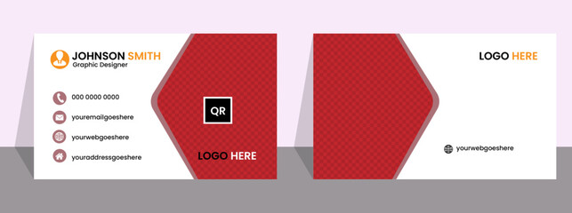 
 Business card,creative modern name card,Minimal Individual Business Card Layout,Personal visiting card with company logo,Vector,illustration. Stationery design
