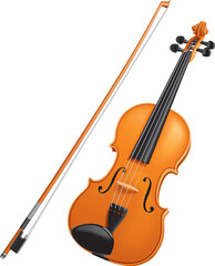 Fototapeta na wymiar Violin vector
