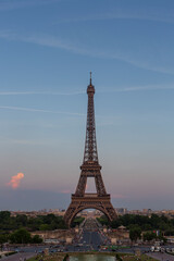 Fototapeta premium Eiffel Tower, a wrought-iron lattice tower on the Champ de Mars in Paris, France.