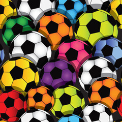 Vector seamless soccer texture. Football wallpaper. Sport background.