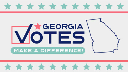 Georgia Votes Banner Template