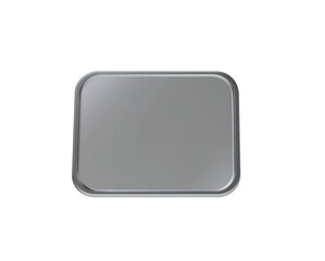 Clear Plastic Cover For Plastic Food Packaging Tray 3D Rendering