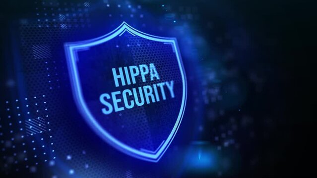 Cyber security data protection business technology privacy concept. Hippa Security.