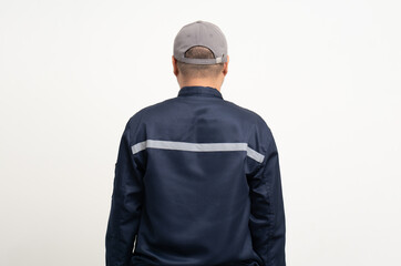 Technician workers in uniform maintenance service. Profession of service industry house repair. Home services concept isolated background.