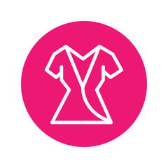 Dress Fashion Woman Solid Icon