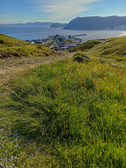 The scenery of Honningsvag town, Norway