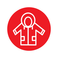 Jacket Rainy Fashion Solid Icon