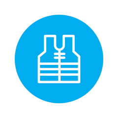 Safe Clothes Jacket Solid Icon