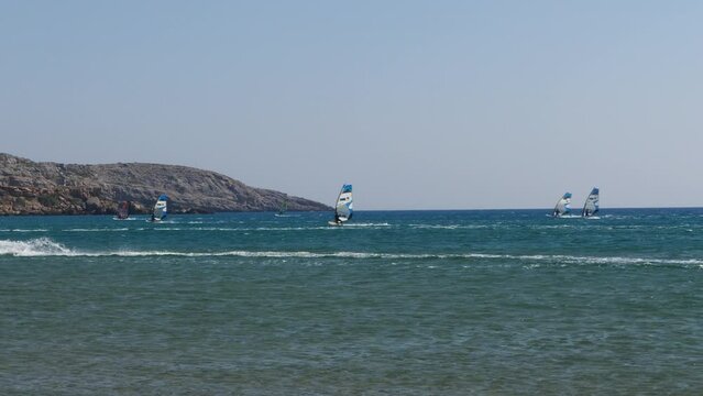 Water Sport and many people riding their boards