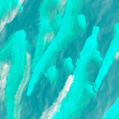 Animal Skin Watercolor. Mint Giraffe Pattern.