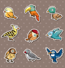 cartoon bird stickers