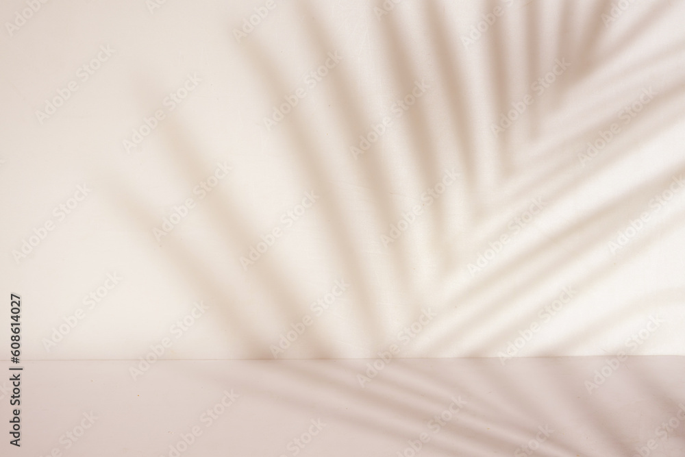 Aufkleber abstract palm leaf shadow overlay background