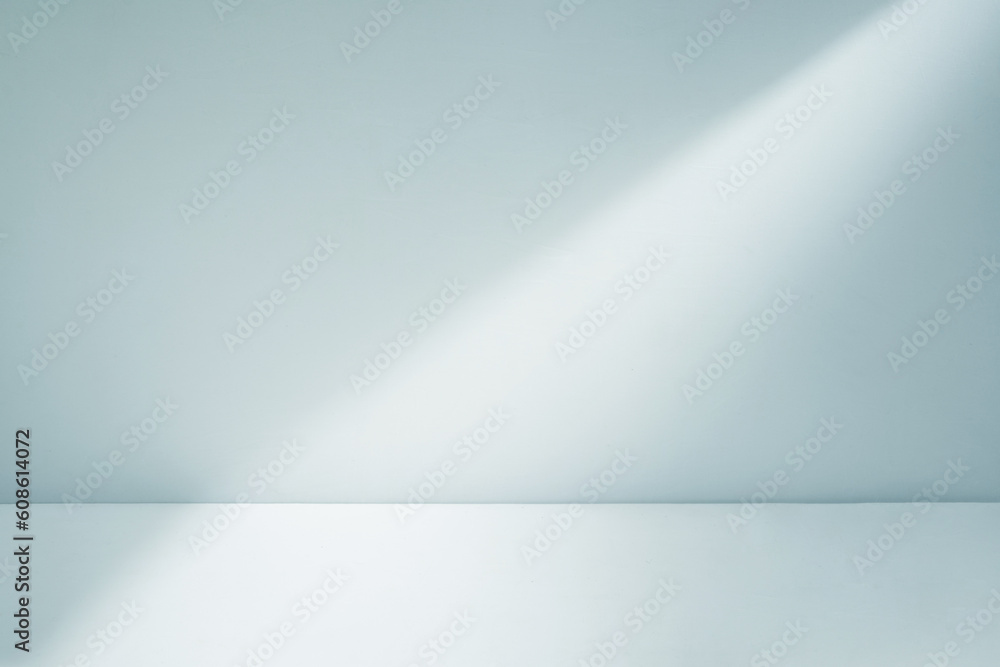 Poster minimalist room with spotlight and shadow overlay