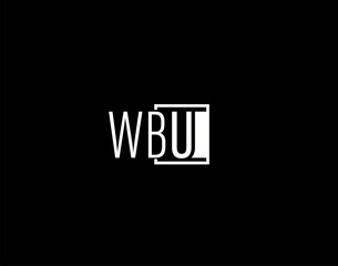 WBU Logo and Graphics Design, Modern and Sleek Vector Art and Icons isolated on black background