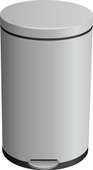 Closed trash can. Also available as a Vector in Adobe illustrator EPS format, compressed in a zip file. The vector version be scaled to any size without loss of quality.