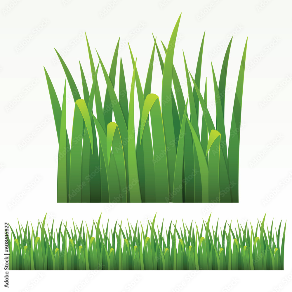 Poster grass green border.(can be repeated and scaled in any size)