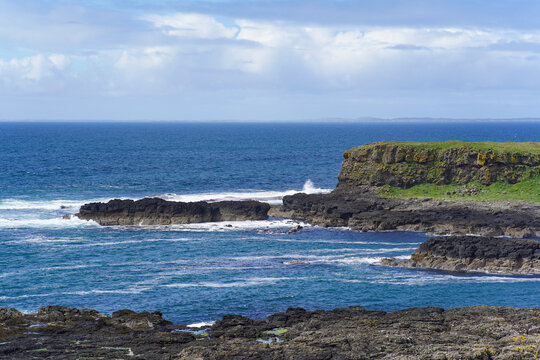 View over the isle of Lunga in Scotland. Lunga is a small uninhabited island of the west coast of Mull.