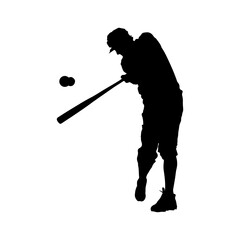 Baseball Player Silhouette For Template Elements And Others