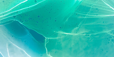 Oil Water Background. Neon Grunge. Neon Oil Paint Wall. Neon Abstract Paint Swirl. Mint Background. Watercolor Spread. Alcohol Ink Design.