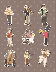 Fototapeta premium music player stickers