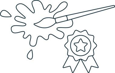 Design patent icon. Monochrome simple sign from intellectual property collection. Design patent icon for logo, templates, web design and infographics.