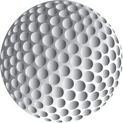 Illustration/Image of a golf ball