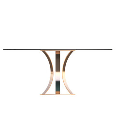 diner table isolated on transparent background, 3D illustration, cg render