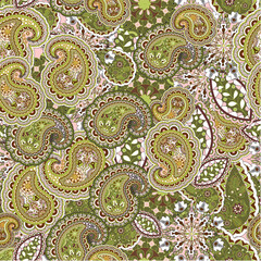Seamless paisley texture, vector