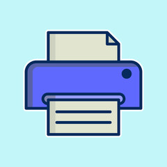 Printer free icon vector design template
