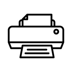Printer icon vector on trendy design