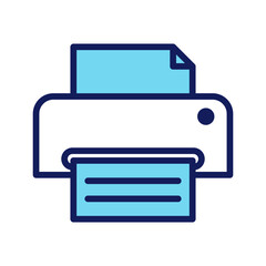 Printer icon vector on trendy design