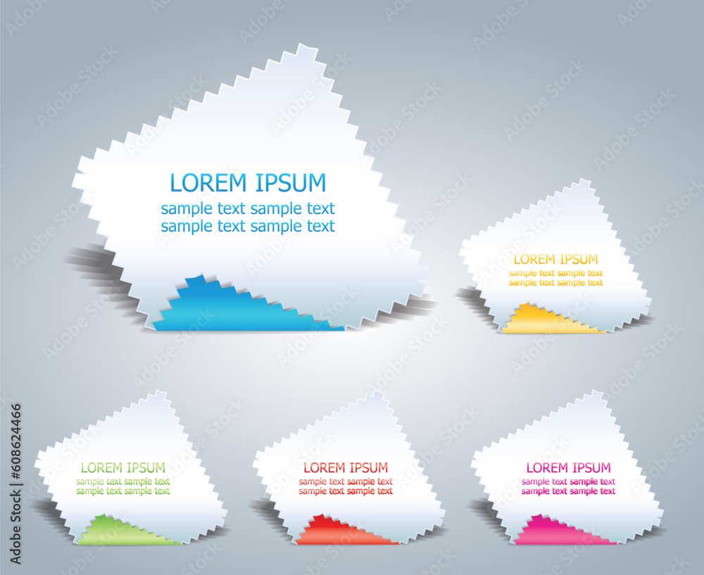 Sticker serrated paper for advertising or product business