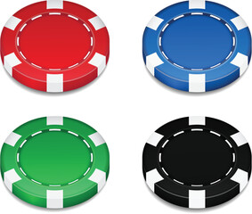 Isolated Casino Chip vector illustration