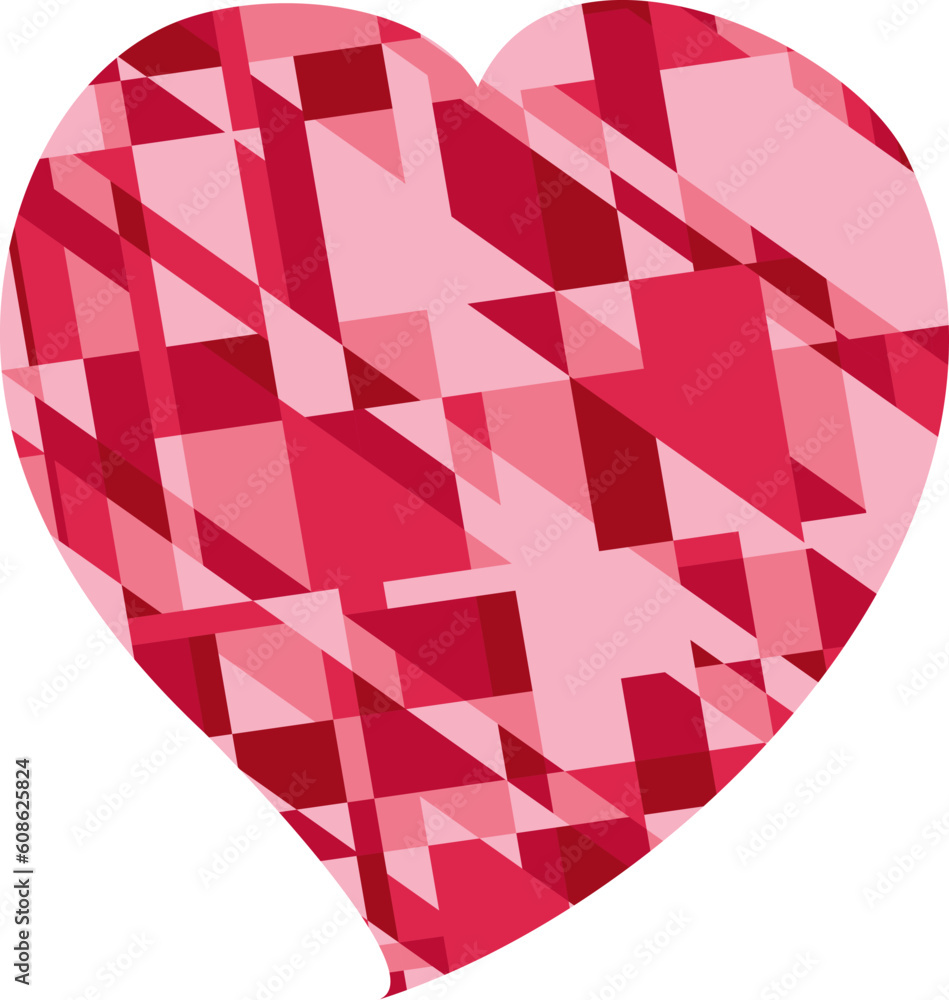 Poster red heart for valentine's day. also available as a vector in adobe illustrator eps format, compresse