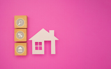 Property investment and house mortgage financial.