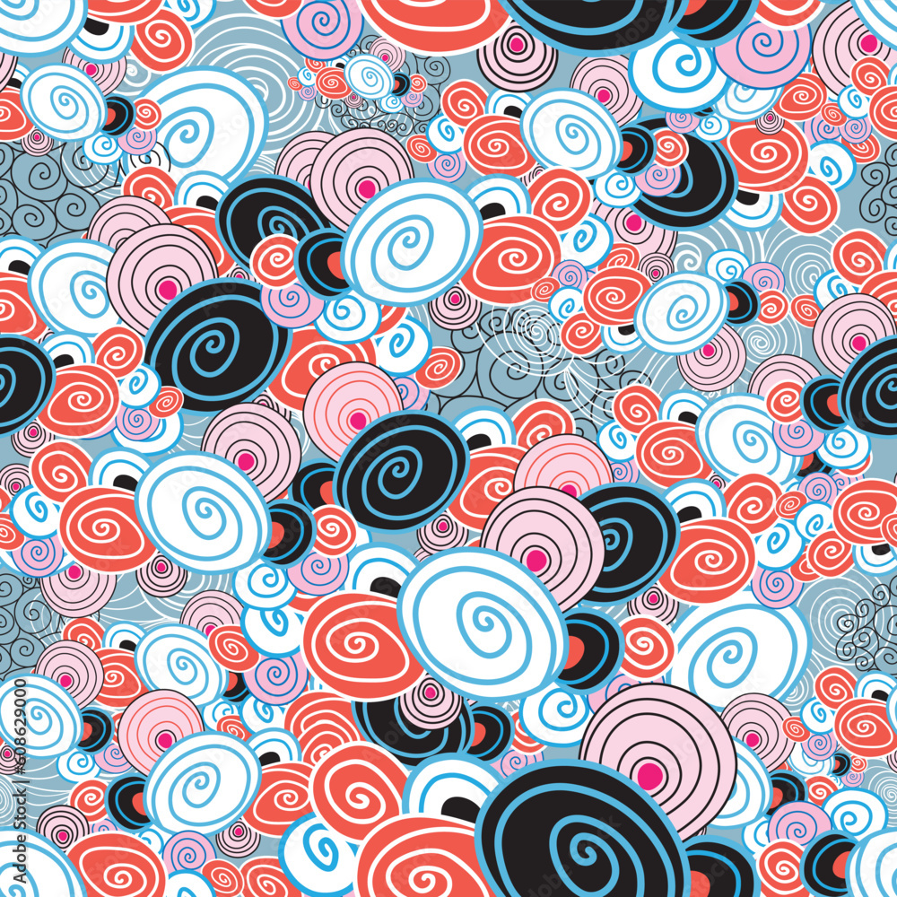 Poster seamless multi-colored abstract pattern on a decorative background